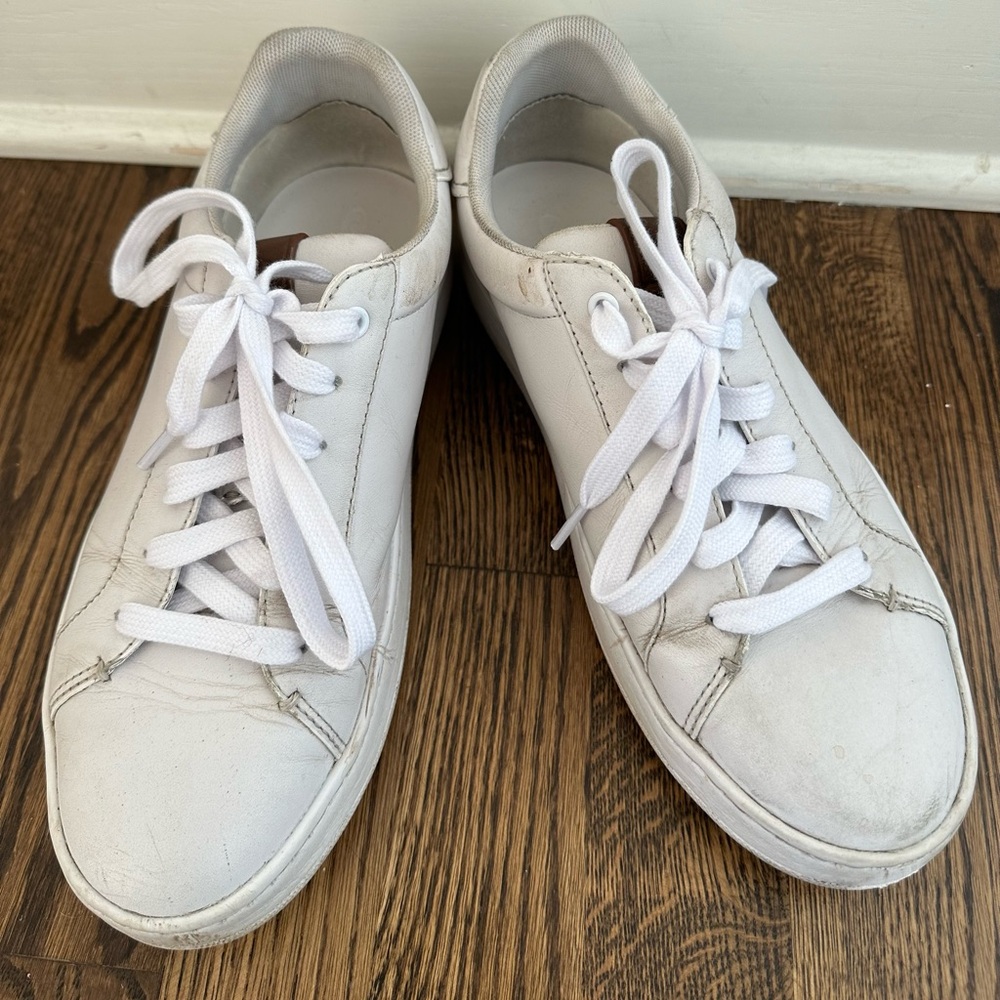 Coach leather sneakers size 8